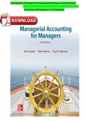 TEST BANK for Managerial Accounting for Managers 6th Edition by Eric Noreen&comma; Peter Brewer&comma; and Ray Garrison &vert; All Chapters 1-12 &vert; Complete Guide