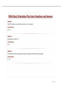 OSHA Basic Orientation Plus Exam Questions and Answers&period;