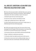 ALL HESI EXIT QUESTIONS 6 EXAM PREP 2026 PRACTICE SOLUTION STUDY GUIDE