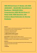 NGN&rpar; HESI RN EXIT EXAM&sol; HESI EXAM LATESTVERSION2023-2024 ALL QUESTIONS ANSWERED WITH RATIONALE