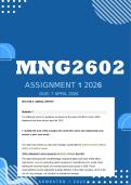 MNG2602 Assignment 1 Due 7 April 2026  - Distinction Guaranteed   &lowbar;UNISA
