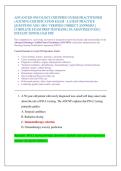 ADVANCED ONCOLOGY CERTIFIED NURSE PRACTITIONER  &lpar;AOCNP&reg;&rpar; CERTIFICATION EXAM - LATEST PRACTICE  QUESTIONS AND 100&percnt; VERIFIED CORRECT ANSWERS &vert;  COMPLETE EXAM PREP TESTBANK &vert; GUARANTEED PASS &vert;  INSTANT DOWNLOAD PDF 