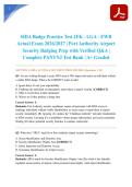 SIDA Badge Practice Test JFK - LGA - EWR Actual Exam 2026&sol;2027 &vert; Port Authority Airport Security Badging Prep with Verified Q&A &vert; Complete PANYNJ Test Bank &vert; A&plus; Graded