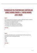 PHARMACOLOGY RN ATI MIDTERM EXAM &vert; QUESTIONS AND CORRECT ANSWERS &lpar;GRADED A&plus;&rpar; &vert; VERIFIED ANSWERS &vert; LATEST VERSION