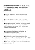 ALPHA KAPPA ALPHA MIP TEST EXAM STUDY GUIDE 2026 QUESTIONS WITH ANSWERS GRADED A&plus;