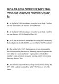 ALPHA PHI ALPHA PRETEST FOR IMDP 2 FINAL PAPER 2026 QUESTIONS ANSWERS GRADED A&plus;