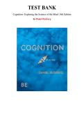 Cognition&colon; Exploring the Science of the Mind&comma; 8th Edition &lpar;Daniel Reisberg&rpar; &ndash; Complete Test Bank Chapters 1&ndash;15