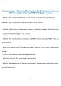 Gastroenterology - Disorders of the Intestinal Tract Questions and Answers  &lpar;100 &percnt;Score&rpar; Latest Updated 2026 &vert; With Expert Solutions 