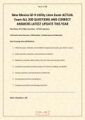 New Mexico GF-9 Utility Lines Exam ACTUAL Exam ALL 200 QUESTIONS AND CORRECT ANSWERS LATEST UPDATE THIS YEAR