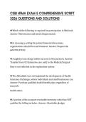 CSBI HFMA EXAM 5 COMPREHENSIVE SCRIPT 2026 QUESTIONS AND SOLUTIONS