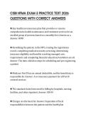 CSBI HFMA EXAM 5 PRACTICE TEST 2026 QUESTIONS WITH CORRECT ANSWERS