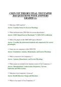 CSEP-CEP THEORY FINAL TEST PAPER 2026 QUESTIONS WITH ANSWERS GRADED A&plus;