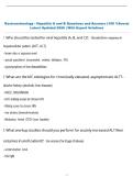 Gastroenterology - Hepatitis A and B Questions and Answers &lpar;100 &percnt;Score&rpar;  Latest Updated 2026 &vert; With Expert Solutions 