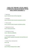 CSEP-CEP THEORY STUDY SHEET COMPLETE 2026 QUESTIONS WITH SOLUTIONS GRADED A&plus;