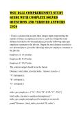 WGU D335 COMPREHENSIVE STUDY GUIDE WITH COMPLETE SOLVED QUESTIONS AND VERIFIED ANSWERS 2026