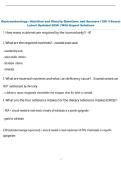 Gastroenterology - Nutrition and Obesity Questions and Answers &lpar;100 &percnt;Score&rpar;  Latest Updated 2026 &vert; With Expert Solutions