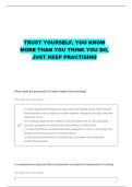 HEALTH-RELATED PHYSICAL FITNESS TESTING AND INTERPRETATION&comma; BODY COMPOSITION UNIT EXAM 2 STUDY GUIDE QUESTIONS WITH CORRECT ANSWERS