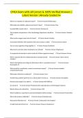 CMLA Exam with all Correct & 100&percnt; Verified Answers &vert;Latest Version &vert;Already Graded A&plus;