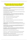 CMLA Study Guide with all Correct & 100&percnt; Verified Answers &vert;Latest Version &vert;Already Graded A&plus;