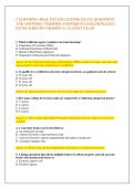 CALIFORNIA REAL ESTATE LICENSE EXAM &vert; QUESTIONS  AND ANSWERS &vert; VERIFIED ANSWERS PLUS RATIONALES &vert;  EXAM ALREADY GRADED A&plus; &vert; LATEST EXAM