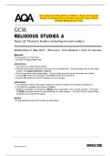 2025 AQA GCSE RELIGIOUS STUDIES A Paper 2B Thematic Studies &lpar;Including Textual Studies&rpar; Question Paper & Mark Scheme &lpar;Merged&rpar; June 2025