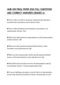 AMB 400 FINAL PAPER 2026 FULL QUESTIONS AND CORRECT ANSWERS GRADED A&plus;