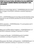 BCBA Test Content Outline &lpar;6th Edition&rpar; Overview QUESTIONS AND CORRECT ANSWED VERIFIED SOLUTIONS&sol;GET IT 100&percnt; ACCURATE&excl;&excl;