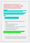 CERTIFIED INTERNAL AUDITOR &lpar;CIA&rpar; EXAM &ndash;  COMPREHENSIVE PRACTICE ASSESSMENT - LATEST  PRACTICE QUESTIONS AND 100&percnt; VERIFIED CORRECT  ANSWERS &vert; COMPLETE EXAM PREP TESTBANK &vert;  GUARANTEED PASS &vert; INSTANT DOWNLOAD PDF