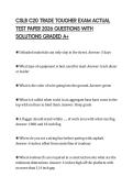 CSLB C20 TRADE TOUGHER EXAM ACTUAL TEST PAPER 2026 QUESTIONS WITH SOLUTIONS GRADED A&plus;