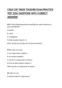CSLB C20 TRADE TOUGHER EXAM PRACTICE TEST 2026 QUESTIONS WITH CORRECT ANSWERS