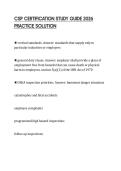 CSP CERTIFICATION STUDY GUIDE 2026 PRACTICE SOLUTION