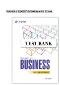 Foundations of Business &lpar;7th Edition&rpar; &ndash; William M&period; Pride &ndash; Complete Test Bank with Questions and Answers