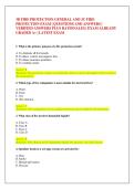 3B FIRE PROTECTION GENERAL AND 3C FIRE  PROTECTION EXAM &vert; QUESTIONS AND ANSWERS &vert;  VERIFIED ANSWERS PLUS RATIONALES &vert; EXAM ALREADY  GRADED A&plus; &vert; LATEST EXAM 