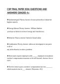 CSP FINAL PAPER 2026 QUESTIONS AND ANSWERS GRADED A&plus;