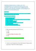 CERTIFIED PROFESSIONAL CODER &lpar;AAPC CPC&rpar;  COMPREHENSIVE EXAM PRACTICE QUESTIONS AND  ANSWERS&colon; THE MOST RECENT AND COMPREHENSIVE  VERSION WITH VERIFIED ANSWERS&semi; GUARANTEED PASS  WITH INSTANT PDF DOWNLOAD&period; 