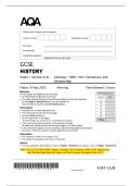 2025 AQA GCSE HISTORY Paper 1 Section MB Germany&comma; 1890-1945&colon; Democracy and Dictatorship Question Paper & Mark Scheme &lpar;Merged&rpar; June 2025