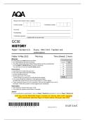 2025 AQA GCSE HISTORY Paper 1 Section A&sol;C Russia&comma; 1894-1945&colon; and Communism Question Paper & Mark Scheme &lpar;Merged&rpar; June 2025