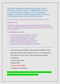 CERTIFIED TRANSPORT REGISTERED NURSE &lpar;CTRN&reg;&rpar;  SPECIALTY CERTIFICATION &ndash; COMPREHENSIVE EXAM -  LATEST PRACTICE QUESTIONS AND 100&percnt; VERIFIED  CORRECT ANSWERS &vert; COMPLETE EXAM PREP TESTBANK &vert;  GUARANTEED PASS &vert; INSTANT DOWNLOAD PDF