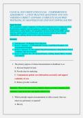 CLINICAL DOCUMENTATION EXAM &ndash; COMPREHENSIVE  ASSESSMENT - LATEST PRACTICE QUESTIONS AND 100&percnt;  VERIFIED CORRECT ANSWERS &vert; COMPLETE EXAM PREP  TESTBANK &vert; GUARANTEED PASS &vert; INSTANT DOWNLOAD PDF