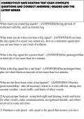 CONNECTICUT SAFE BOATING TEST EXAM COMPLETE QUESTIONS AND CORRECT ANSWERS &vert; GRADED AND THE LATEST SERIES