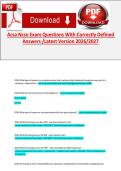 ACSA NCSO Exam Questions with Correct Answers Latest Version 2026&ndash;2027 &vert; Verified Study Guide