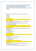  TEXAS PESTICIDE APPLICATOR EXAM &vert; QUESTIONS  AND ANSWERS &vert; VERIFIED ANSWERS PLUS  RATIONALES &vert; EXAM ALREADY GRADED A&plus; &vert; LATEST  EXAM
