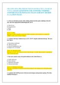 NSG 6998 APEA PRE-PREDICTOR EXAM PRACTICE &lpar;250 MCQS  TOTAL&rpar;&period; EXAM &vert; QUESTIONS AND ANSWERS &vert; VERIFIED  ANSWERS PLUS RATIONALES &vert; EXAM ALREADY GRADED  A&plus; &vert; LATEST EXAM 