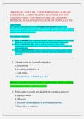 CORPORATE TAX EXAM &ndash; COMPREHENSIVE EXAM-READY  ASSESSMENT - LATEST PRACTICE QUESTIONS AND 100&percnt;  VERIFIED CORRECT ANSWERS &vert; COMPLETE EXAM PREP  TESTBANK &vert; GUARANTEED PASS &vert; INSTANT DOWNLOAD PDF 