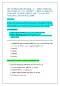 CPA EXAM COMPREHENSIVE 150 - LATEST PRACTICE  QUESTIONS AND 100&percnt; VERIFIED CORRECT ANSWERS &vert;  COMPLETE EXAM PREP TESTBANK &vert; GUARANTEED  PASS &vert; INSTANT DOWNLOAD PDF 