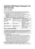 2026&sol;2027 CMDT Master&rsquo;s Blueprint&colon; Elite Nursing Test Bank & Clinical Guidelines Study Guide 