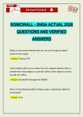 SONICWALL &ndash; SNSA ACTUAL 2026 QUESTIONS AND VERIFIED ANSWERS