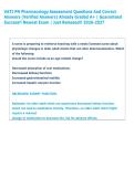 VATI PN Pharmacology Assessment Questions And Correct  Answers &lpar;Verified Answers&rpar; Already Graded A&plus; &vert; Guaranteed  Success&excl;&excl; Newest Exam &vert; Just Released&excl;&excl; 2026-2027