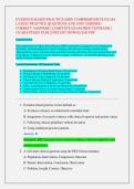 EVIDENCE-BASED PRACTICE &lpar;EBP&rpar; COMPREHENSIVE EXAM -  LATEST PRACTICE QUESTIONS AND 100&percnt; VERIFIED  CORRECT ANSWERS &vert; COMPLETE EXAM PREP TESTBANK &vert;  GUARANTEED PASS &vert; INSTANT DOWNLOAD PDF