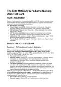Elite Maternity & Pediatric Nursing Test Bank 2026 &vert; NCLEX-RN Prep&comma; ACOG&comma; & NRP 9th Ed Study Guide